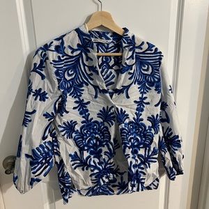 ZARA Patterned Cotton Top